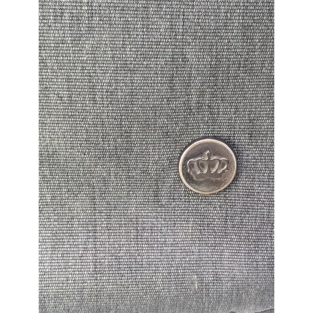 PKG Canada Laptop Messenger Bag Gray Tan Briefcase Shoulder Strap Travel Work